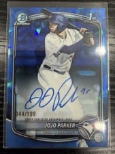 2025 Bowman Draft Sapphire Sapphire Chrome Prospect Autographs JoJo Parker #CPA-JP card