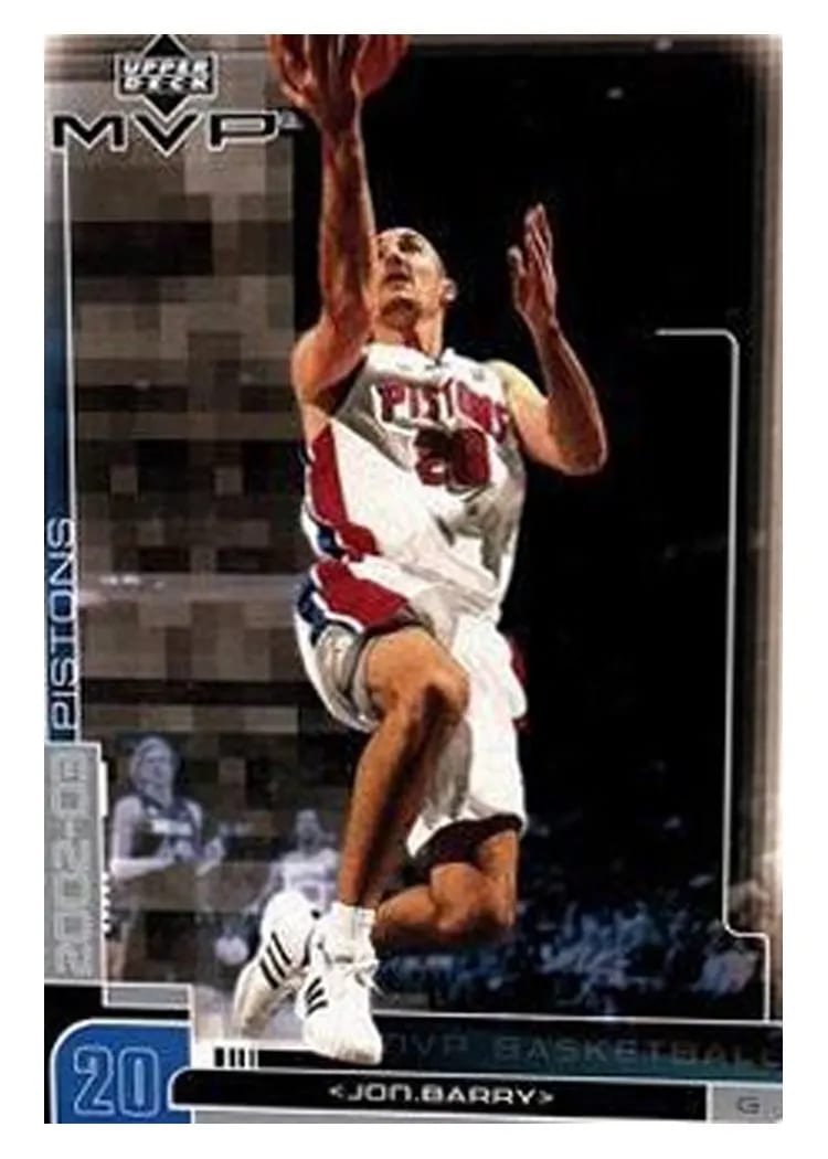 2002 Upper Deck MVP Jon Barry #50 card