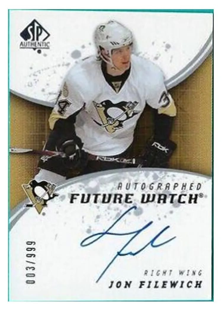 2008 SP Authentic Jon Filewich #212 card