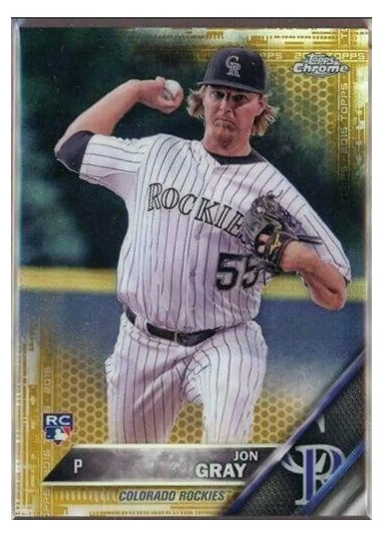 2016 Topps Chrome Base Set Jon Gray #8 card