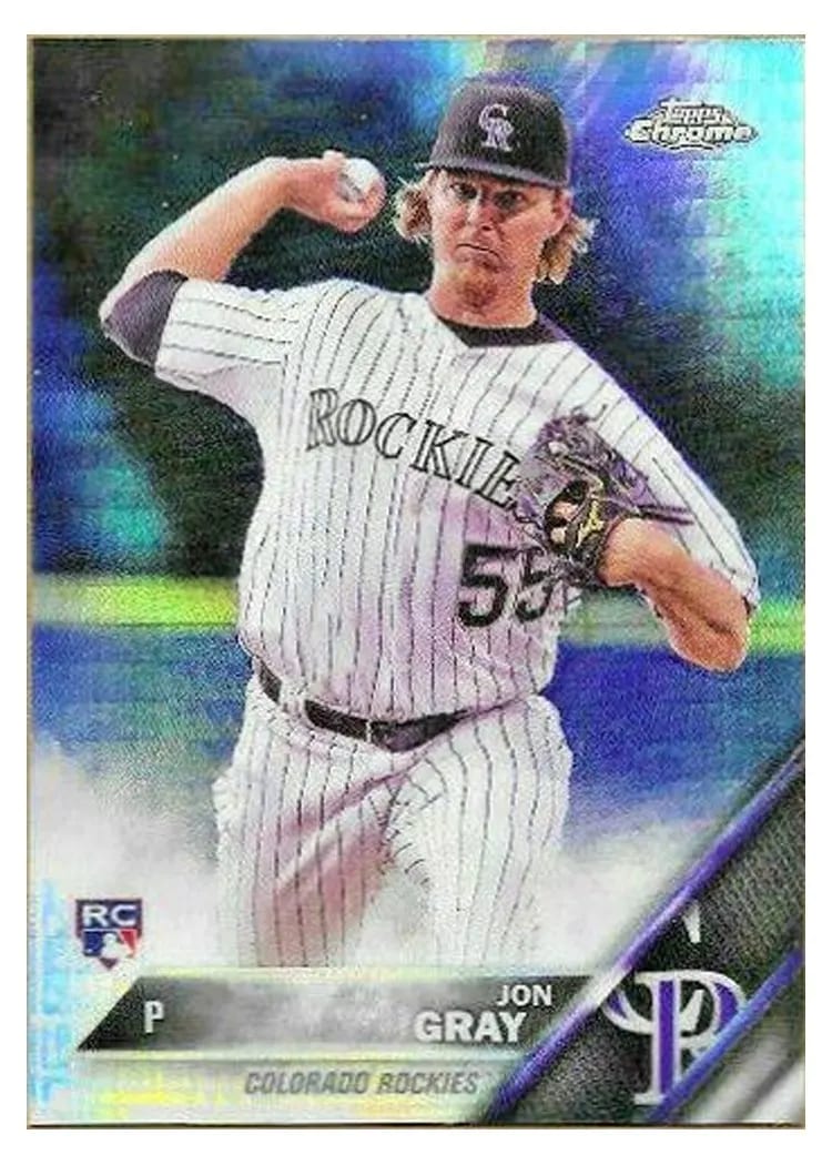 2016 Topps Chrome Base Set Jon Gray #8 card