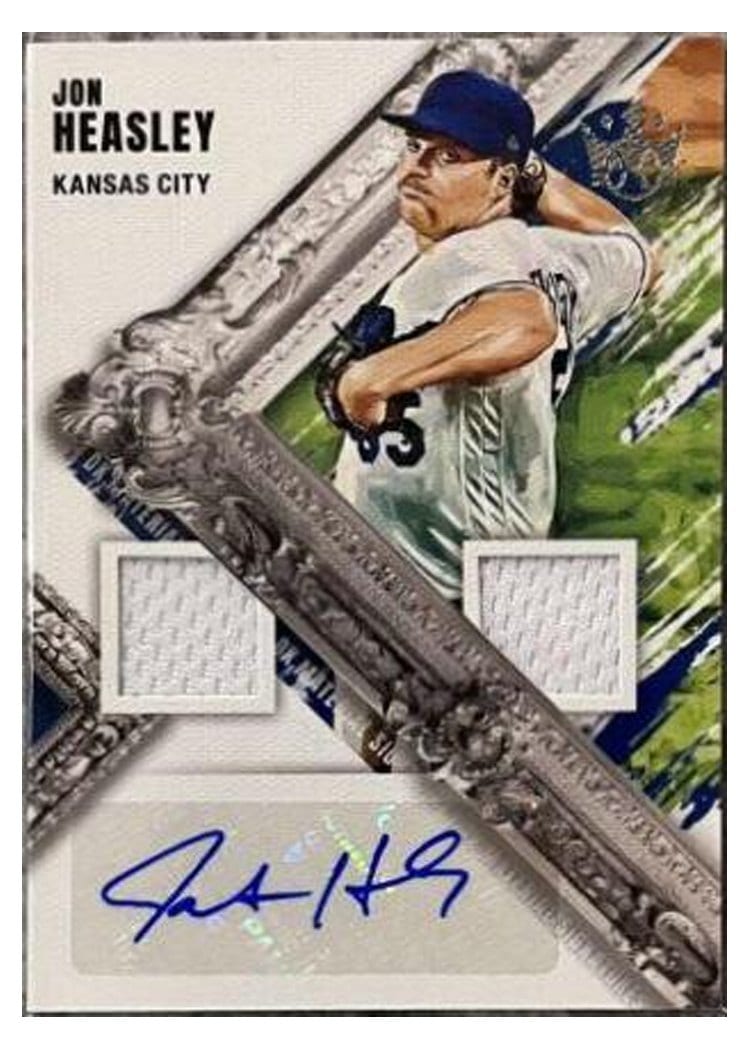2022 Panini Diamond Kings DK Material Signatures Jon Heasley #DMS-JH card