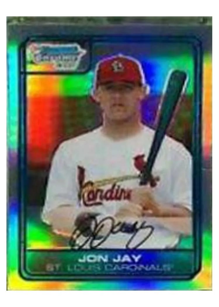 2006 Bowman Chrome Draft Picks Jon Jay #DP10 card