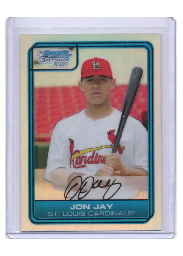 2006 Bowman Chrome Draft Picks Jon Jay #DP10 card