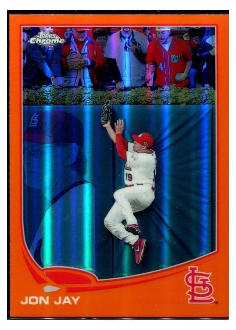 2013 Topps Chrome Jon Jay #4 card