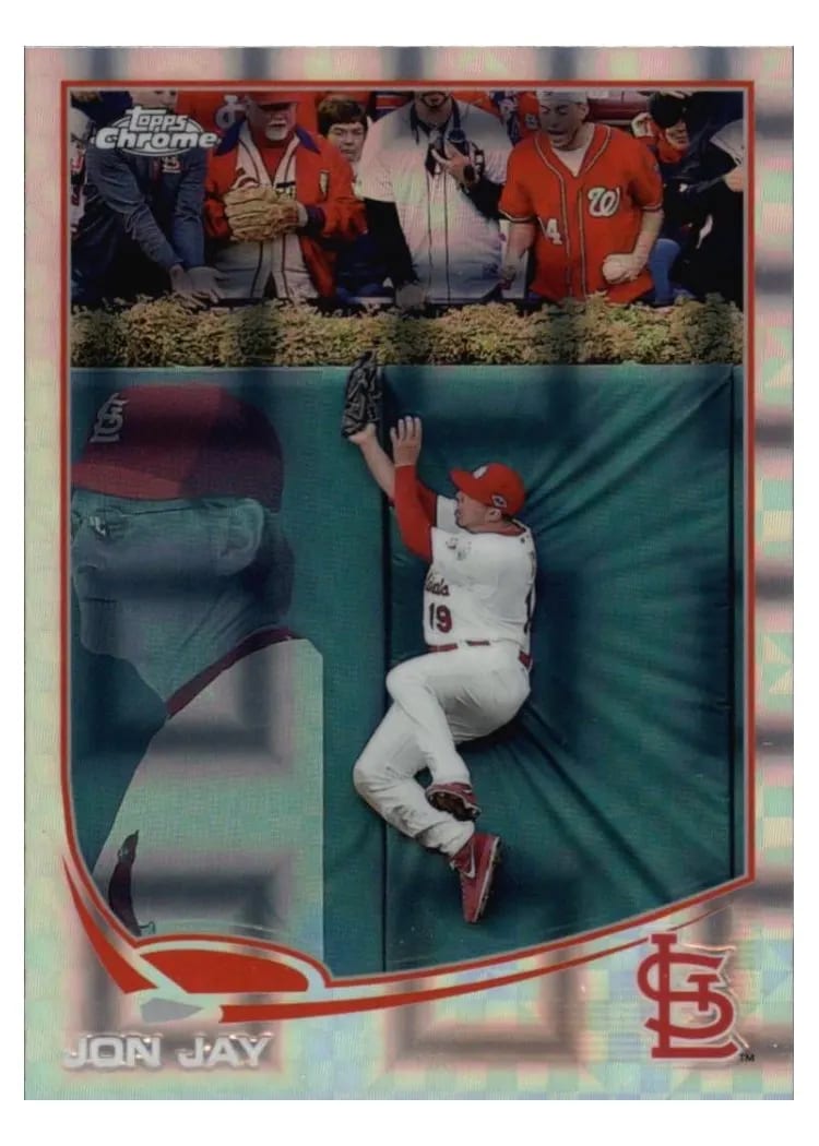 2013 Topps Chrome Jon Jay #4 card