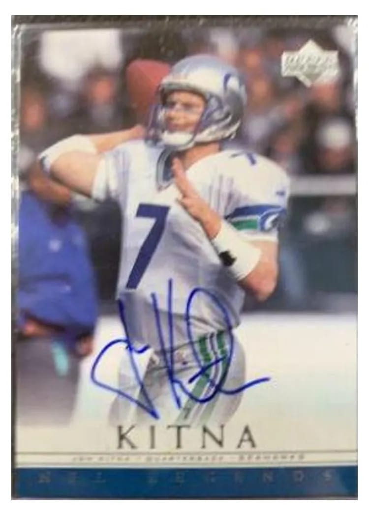 2000 Upper Deck Legends Autographs Jon Kitna card