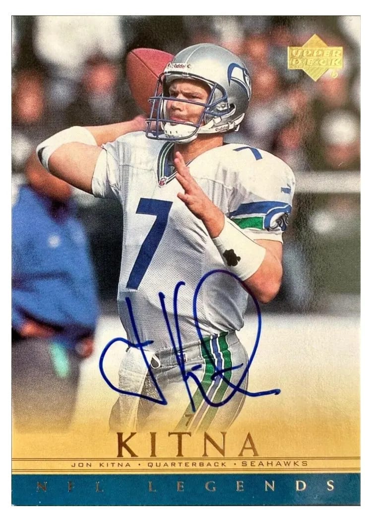 2000 Upper Deck Legends Autographs Jon Kitna card