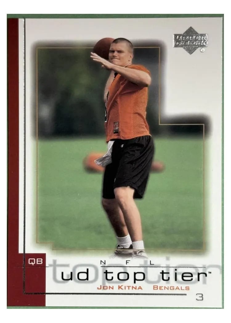 2001 Upper Deck Top Tier Jon Kitna #38 card