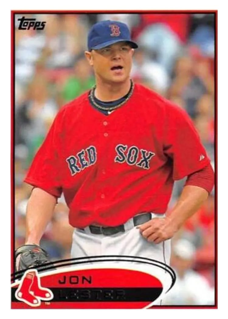2012 Topps Jon Lester #10 card