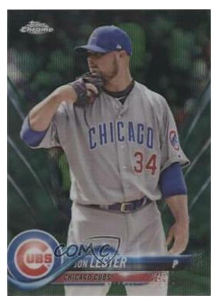 2018 Topps Chrome Base Set Jon Lester #191 card