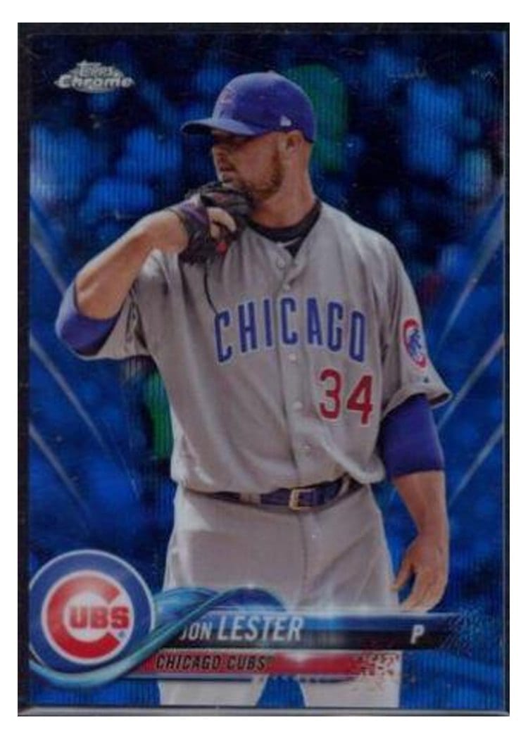 2018 Topps Chrome Base Set Jon Lester #191 card