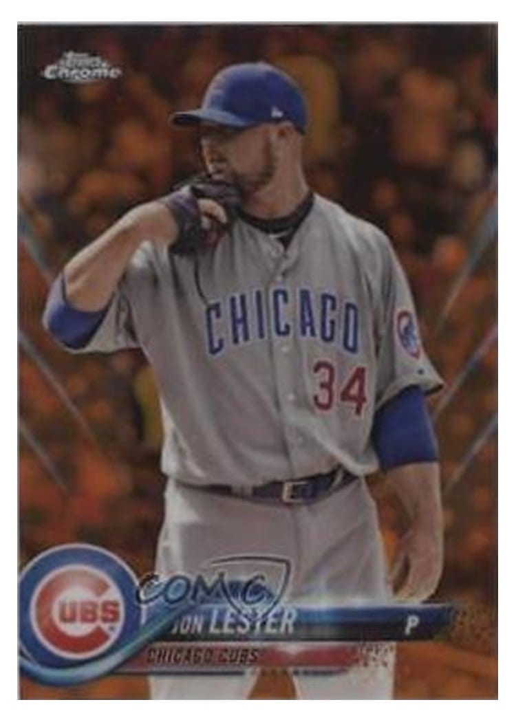 2018 Topps Chrome Base Set Jon Lester #191 card
