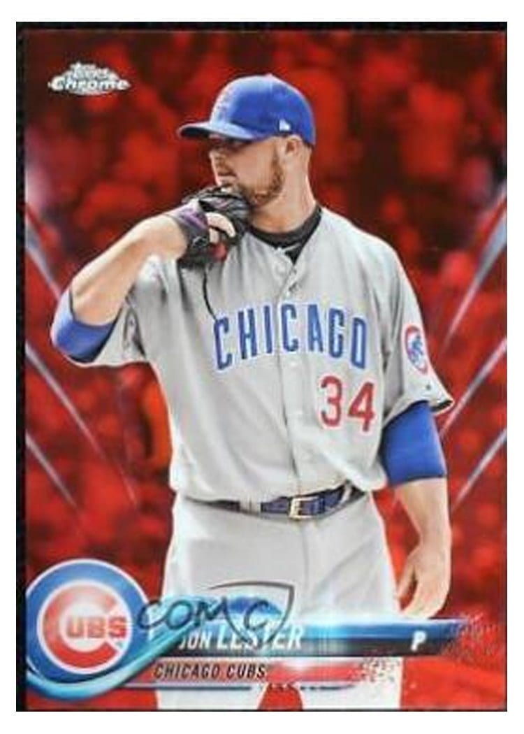 2018 Topps Chrome Base Set Jon Lester #191 card