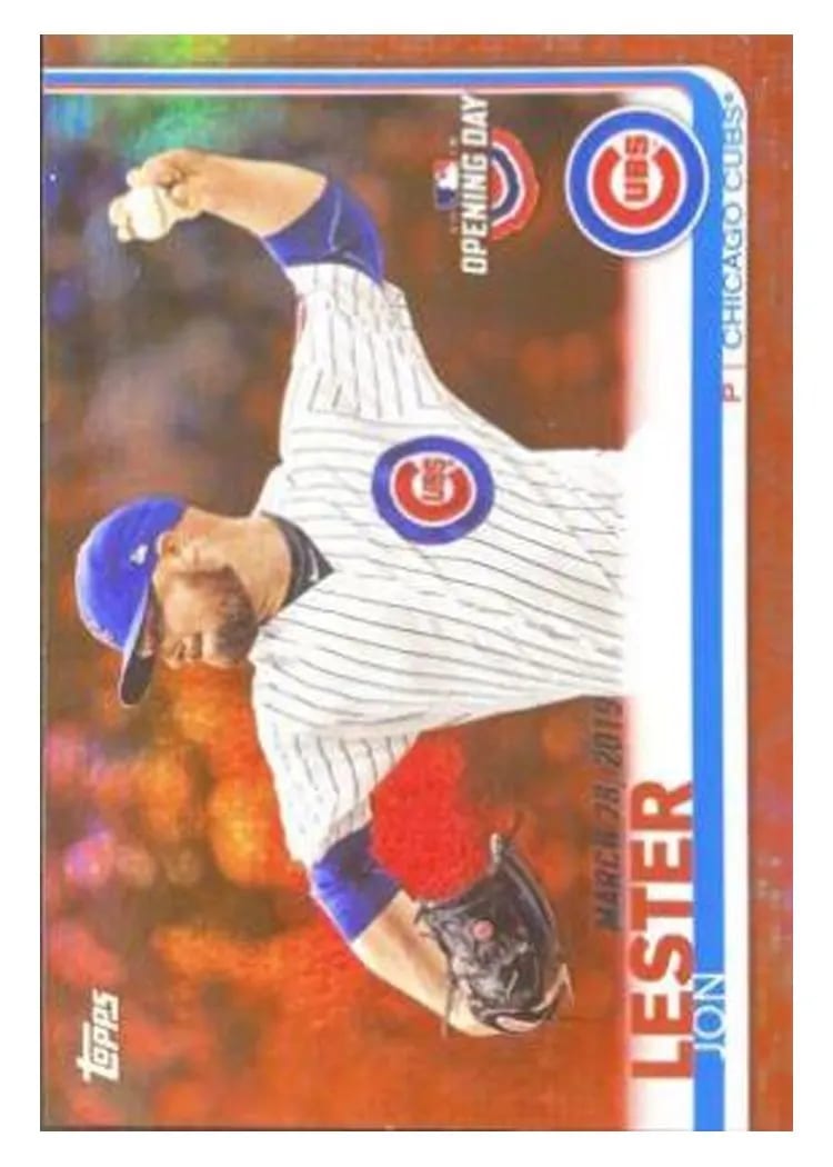 2019 Topps Opening Day Base Set Jon Lester #20 card