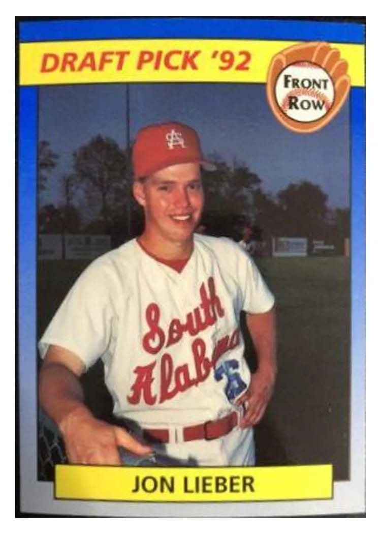 1992 Front Row Draft Picks Jon Lieber #76 card
