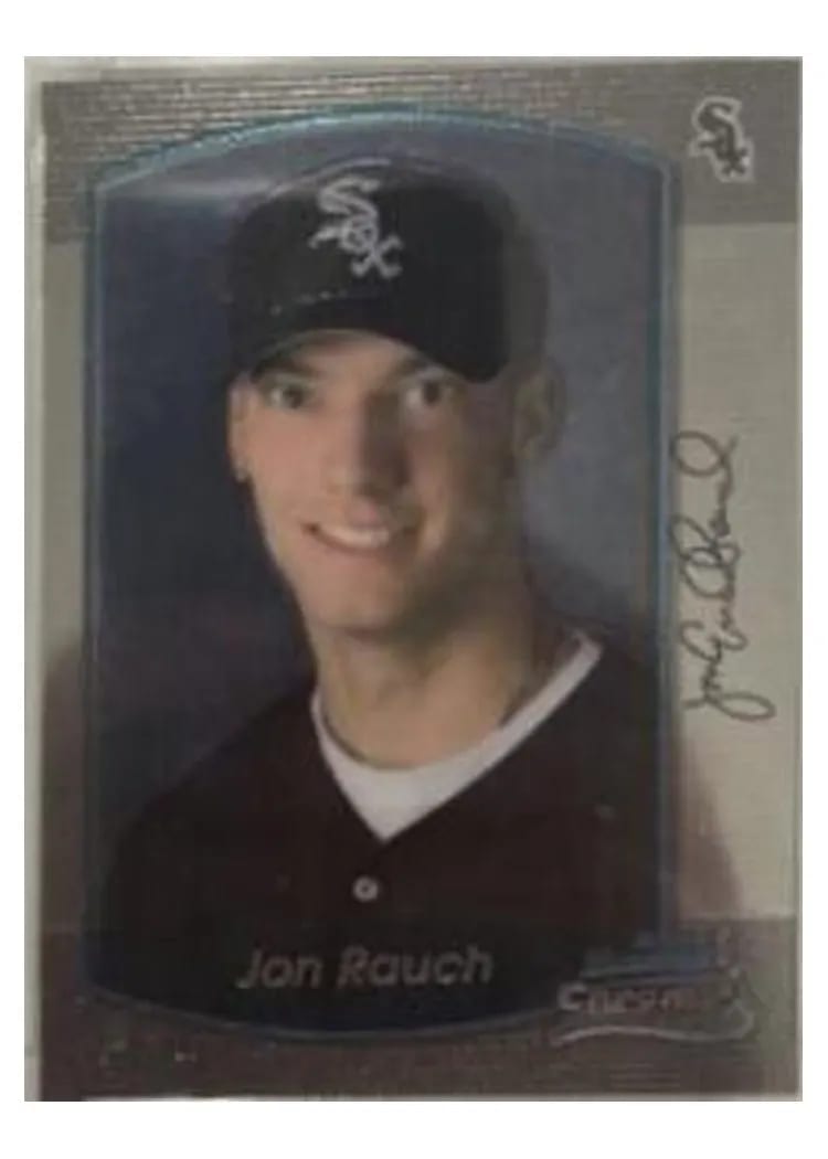 2000 Bowman Chrome Draft Picks Jon Rauch #110 card