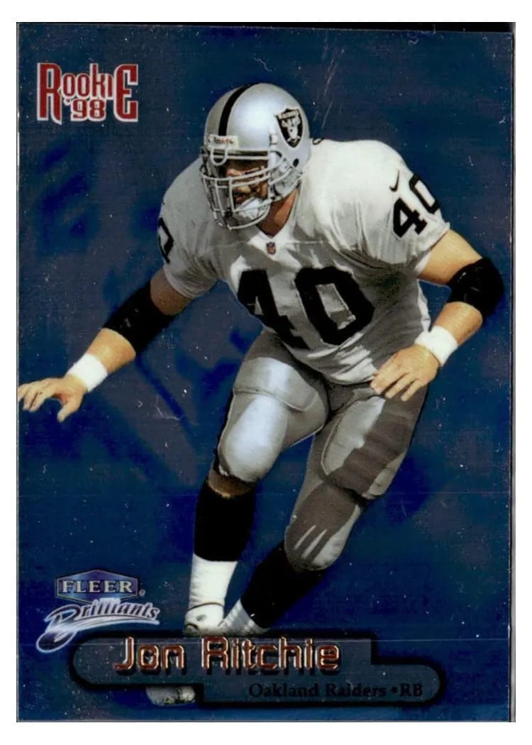 1998 Fleer Brilliants Jon Ritchie Blue #135B card