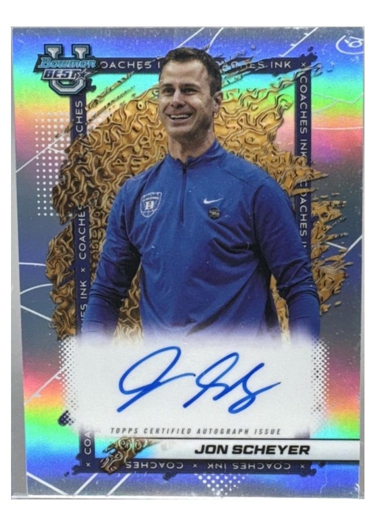 2025-26 Bowman University Best Coaches Ink Jon Scheyer #CI-JS card