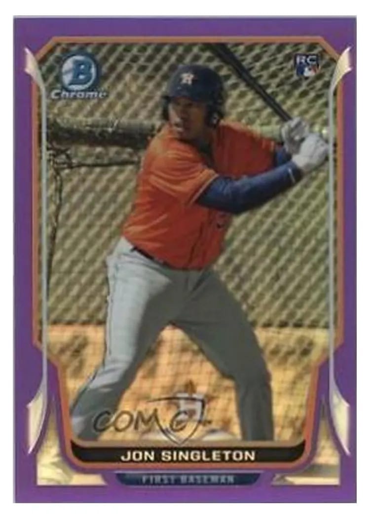 2014 Bowman Chrome Jon Singleton #22 card