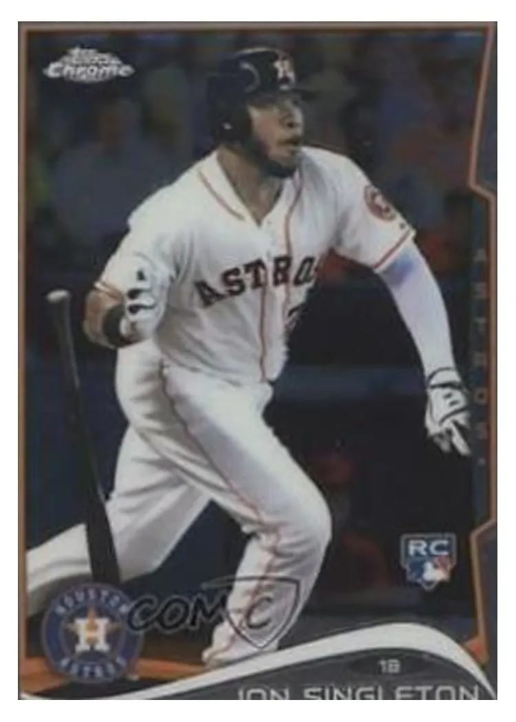 2014 Topps Chrome Update Jon Singleton #MB-44 card