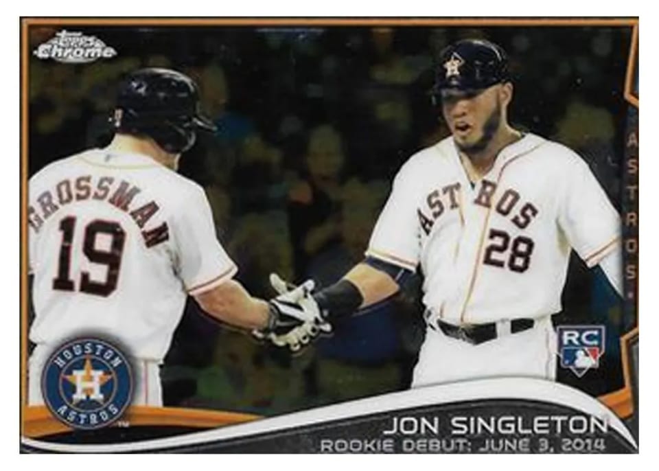 2014 Topps Chrome Update Jon Singleton #MB-50 card