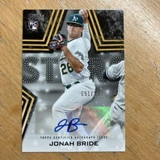 2023 Topps Baseball Stars Autographs (Series 2) Jonah Bride #BSA-JBR card