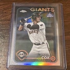 2024 Topps Pro Debut Chrome Autographs Jonah Cox #PDC-61 card