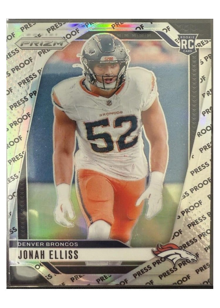 2024 Panini Prizm Base Set Jonah Elliss Press Proof #356 card