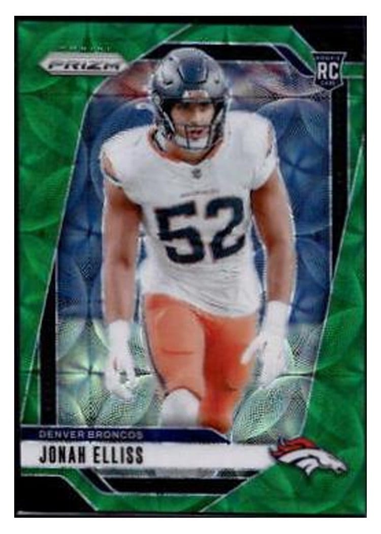 2024 Panini Prizm Base Set Jonah Elliss Green Scope #356 card