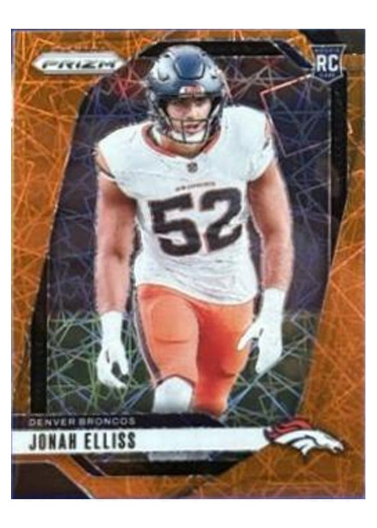 2024 Panini Prizm Base Set Jonah Elliss Orange #356 card