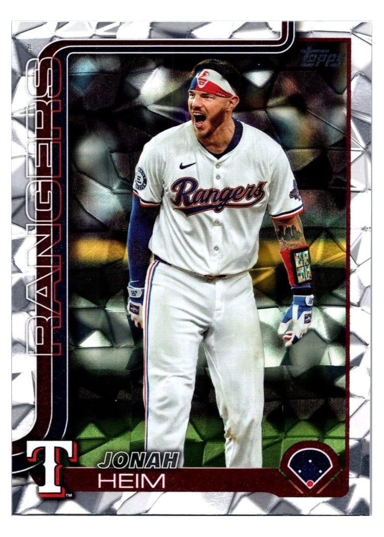2025 Topps Base Set Jonah Heim Orange Diamante #51 card