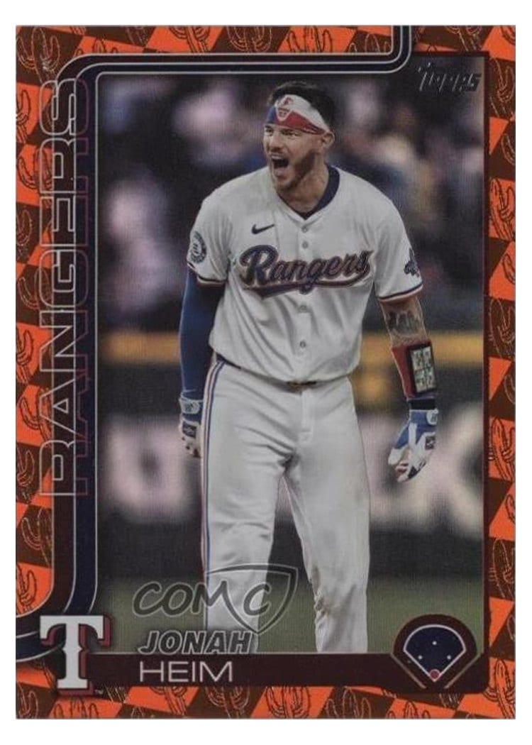 2025 Topps Base Set Jonah Heim #51 card