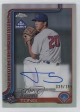 2025 Topps Pro Debut Chrome Autographs Jonah Tong #PDC-183 card