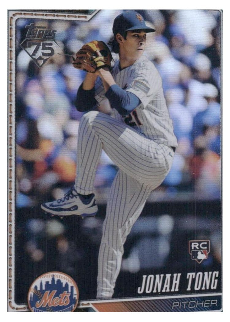 2026 Topps Jonah Tong #4 card
