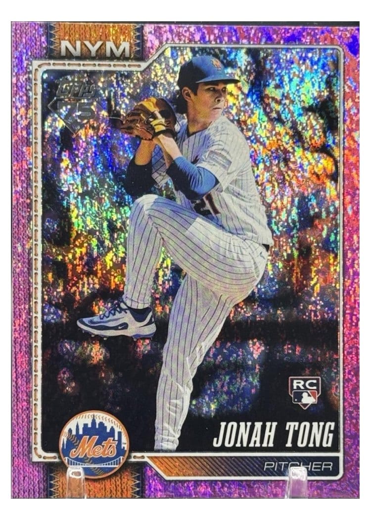 2026 Topps Jonah Tong Pink Holo #4 card