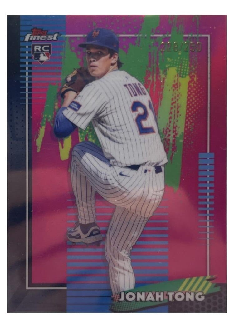 2026 Topps Finest Jonah Tong #72 card