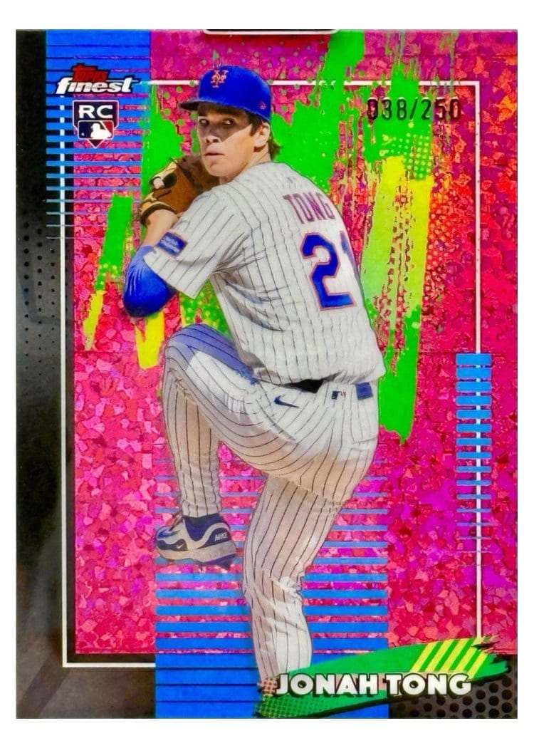 2026 Topps Finest Jonah Tong #72 card