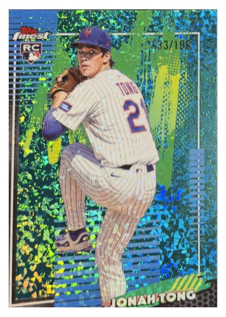 2026 Topps Finest Jonah Tong #72 card