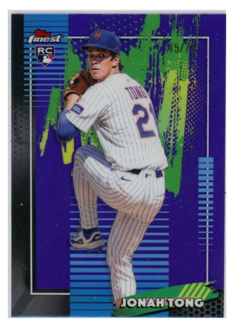 2026 Topps Finest Jonah Tong #72 card