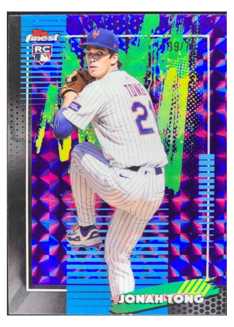 2026 Topps Finest Jonah Tong #72 card
