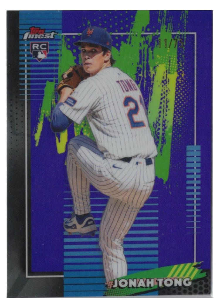 2026 Topps Finest Jonah Tong #72 card