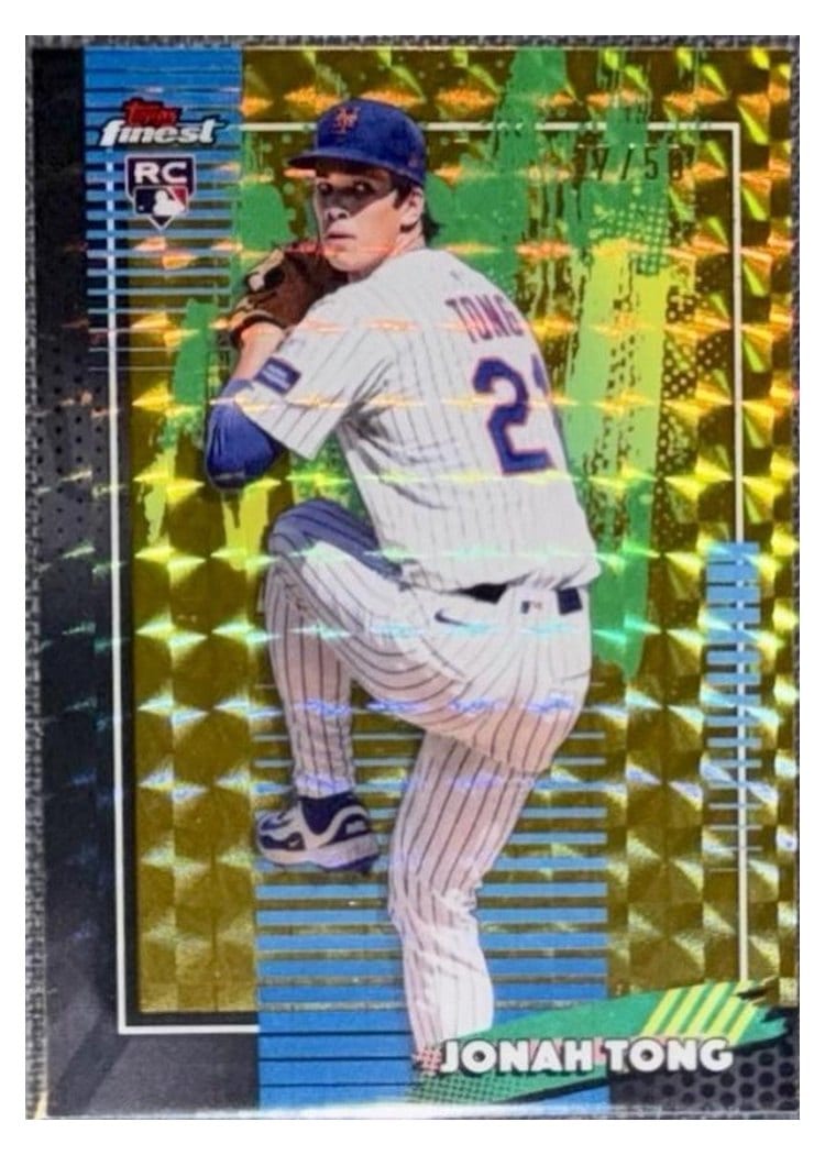 2026 Topps Finest Jonah Tong #72 card