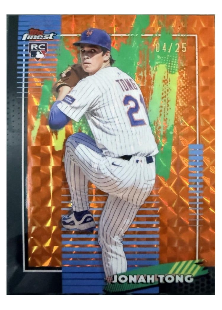 2026 Topps Finest Jonah Tong #72 card