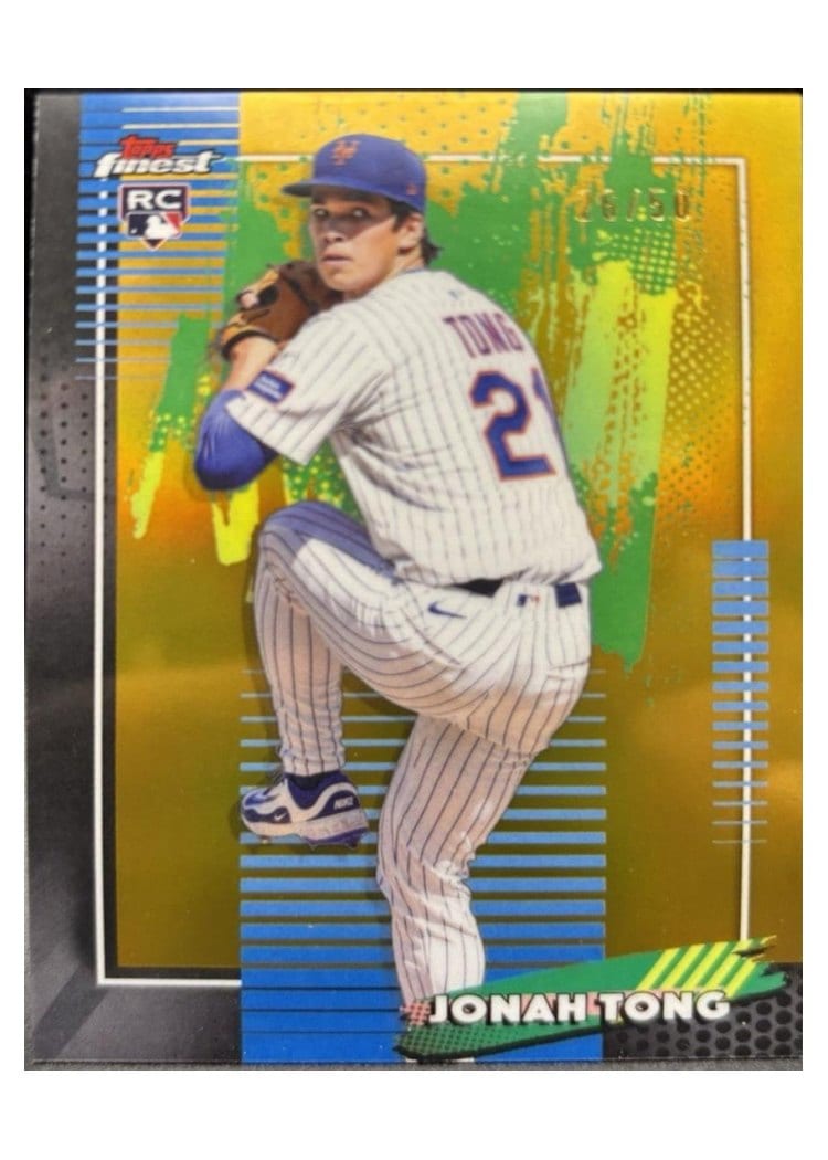 2026 Topps Finest Jonah Tong #72 card