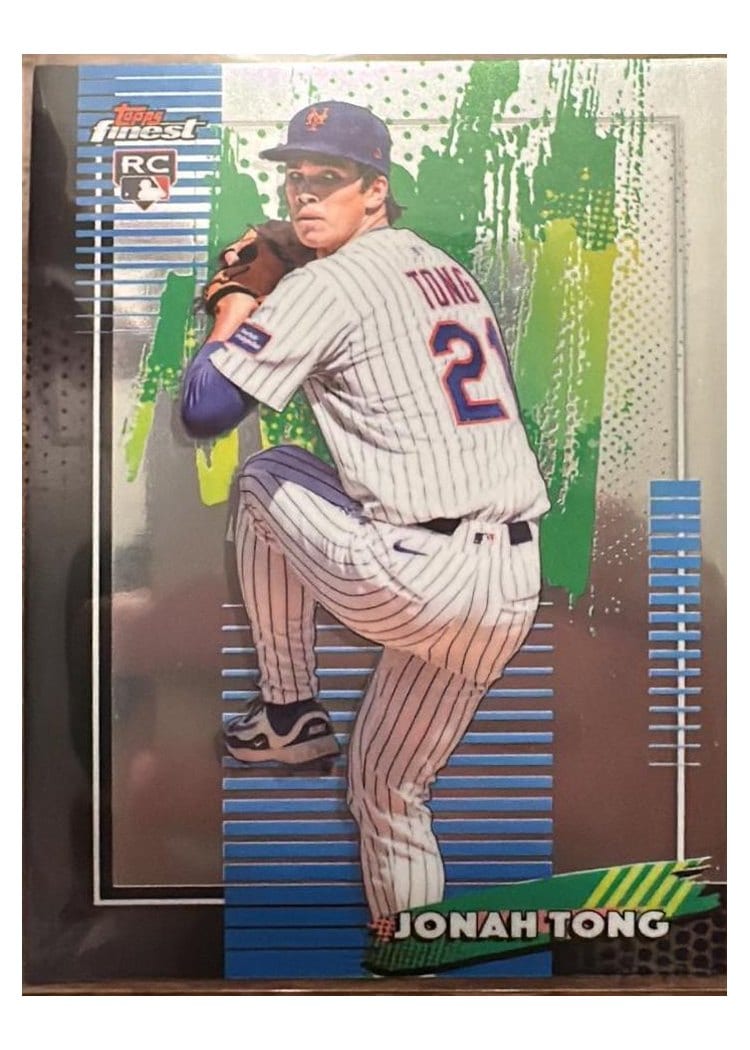 2026 Topps Finest Jonah Tong #72 card