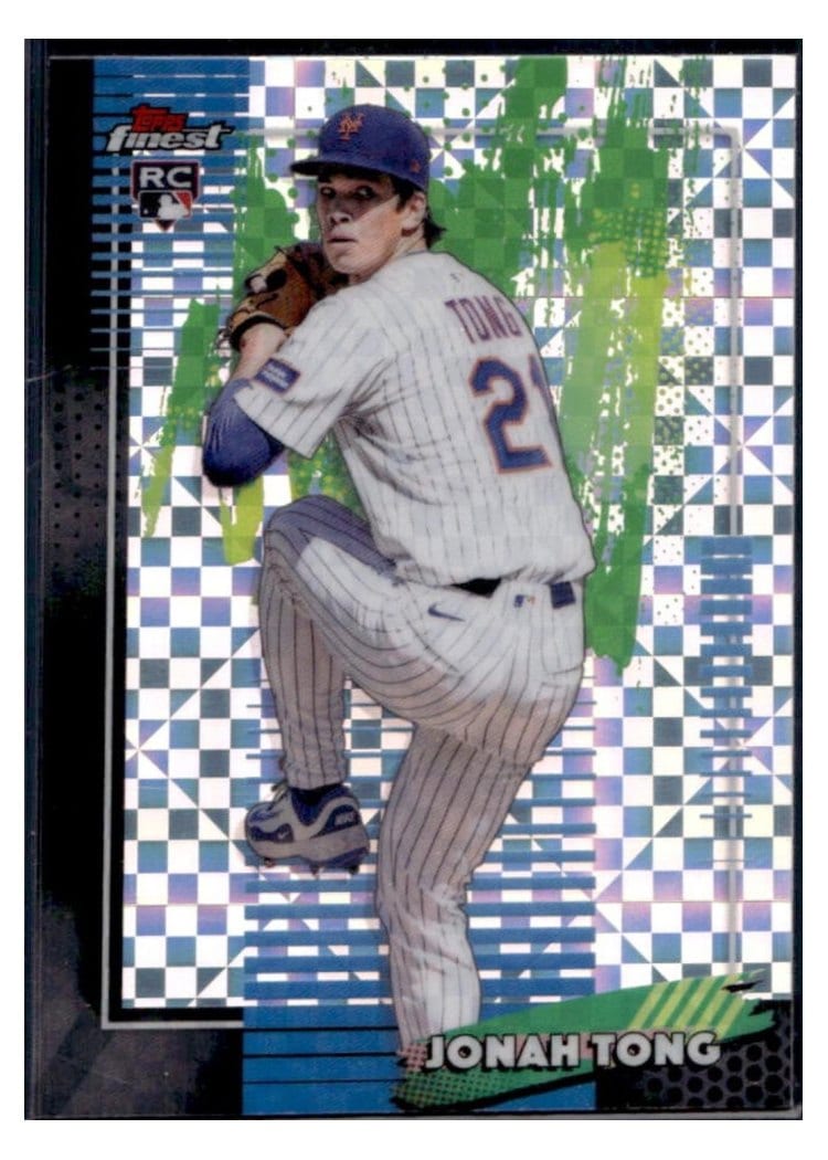 2026 Topps Finest Jonah Tong #72 card