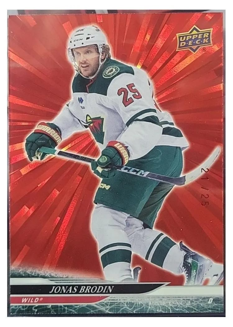 2024-25 Upper Deck Base Set Jonas Brodin #569 card