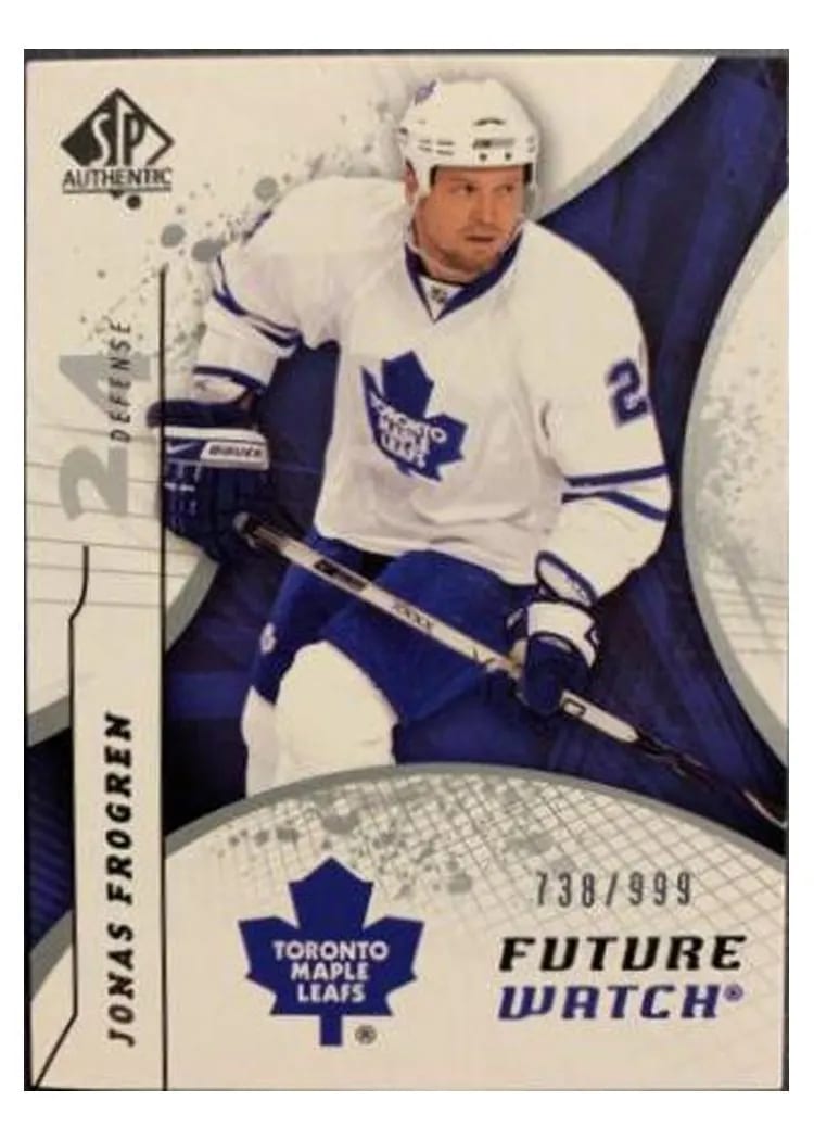 2008 SP Authentic Jonas Frogren #170 card
