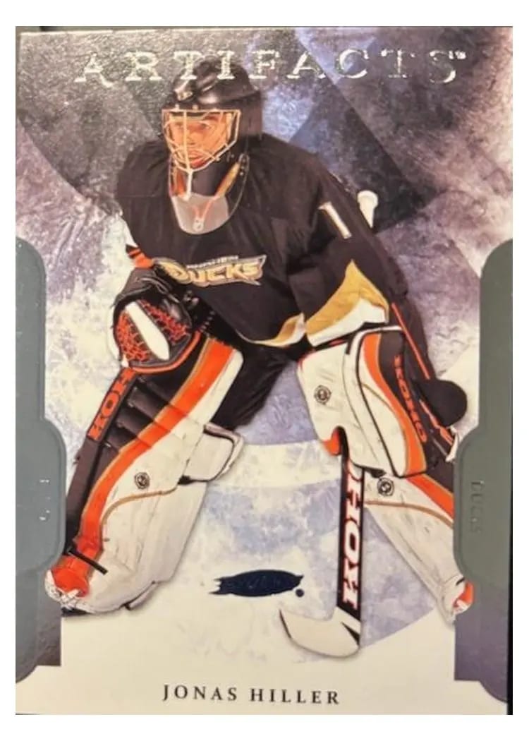 2011 Upper Deck Artifacts Jonas Hiller #24 card